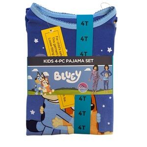 Disney Bluey - Kids 4-Piece Pajama Bundle (2 sets) - 4T or 5T